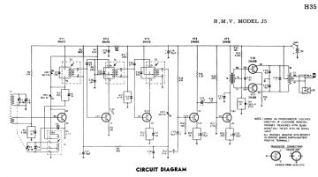 HMV ;Australia J5 schematic circuit diagram